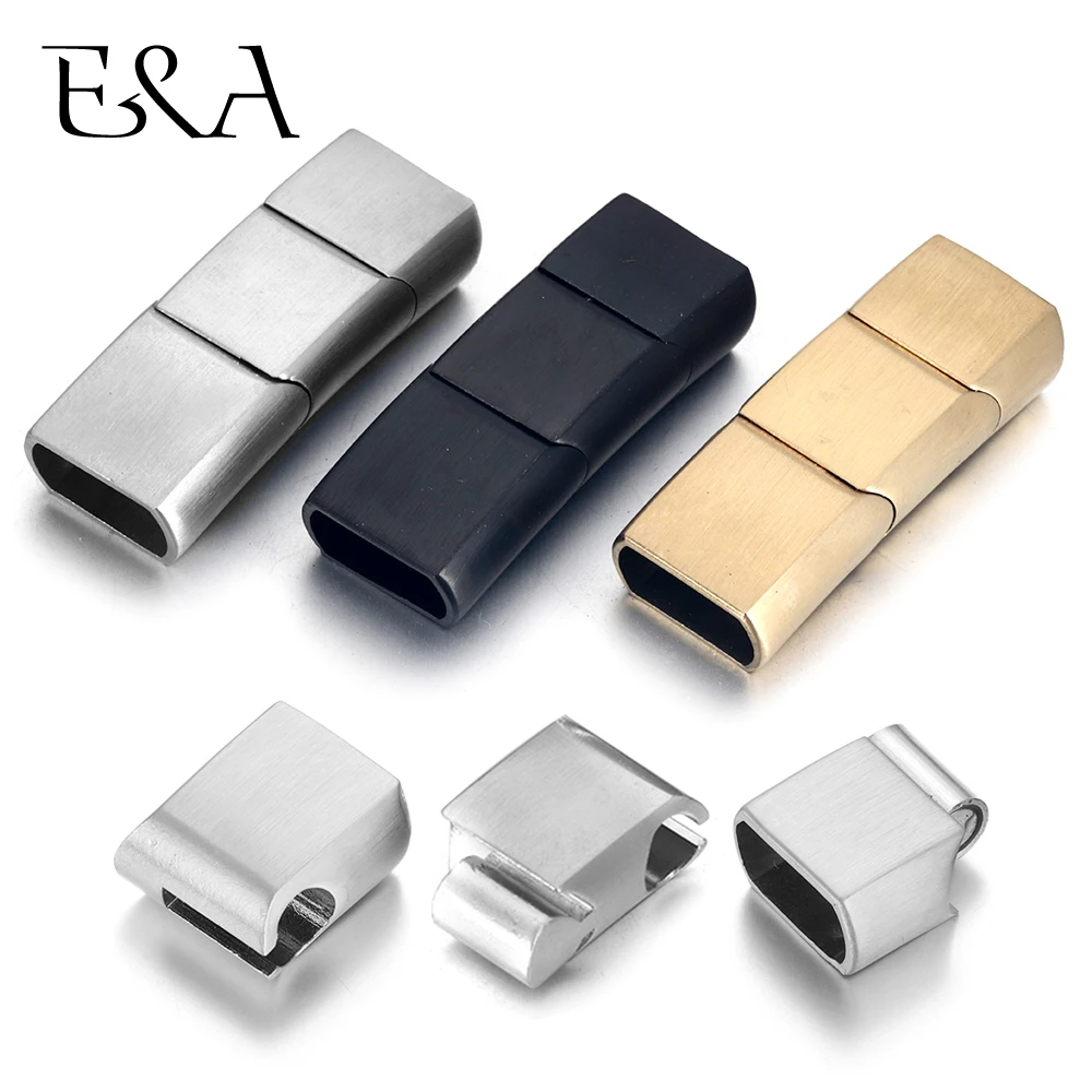 Leatherwork Beginner - Extended Stainless Steel Clasp Three Parts