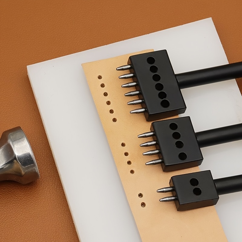 Leatherwork Manual - Manual Leather Punching Tool with 6-Slot