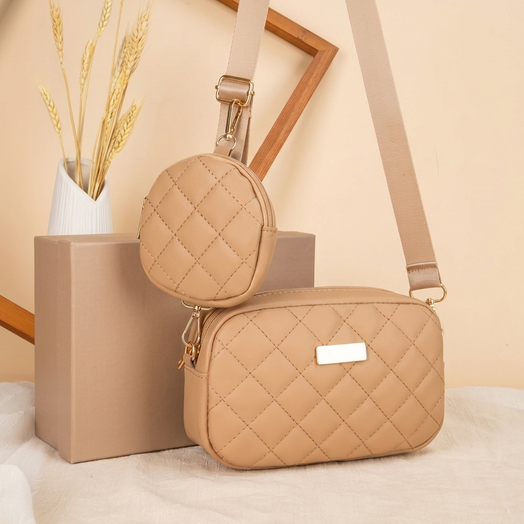 Leather Work Handbags For Women - Commuter Crossbody Bag Set Waterproof PU