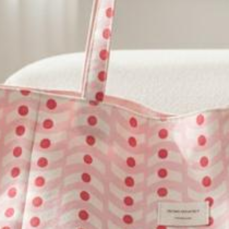 Leather Work Handbags For Women - 1PC Reversible Wave Pattern Canvas Tote