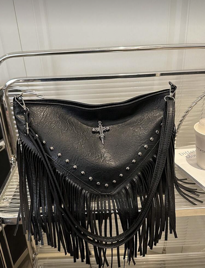Leather Work Handbags For Women - Fashionable Retro Leather Crossbody Bag, Bohemian