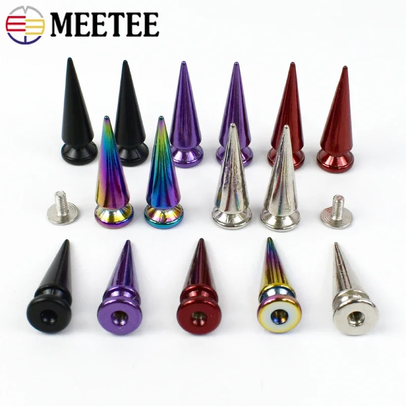 Leatherwork Hardware - 10/20Pcs Meetee Metal Rivets Bag Bottom