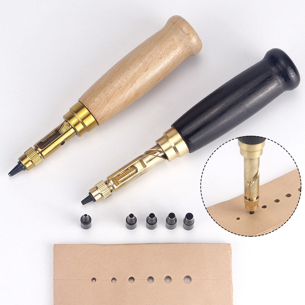 Leatherwork Manual - DIY Manual Leather Hole Punch Set,