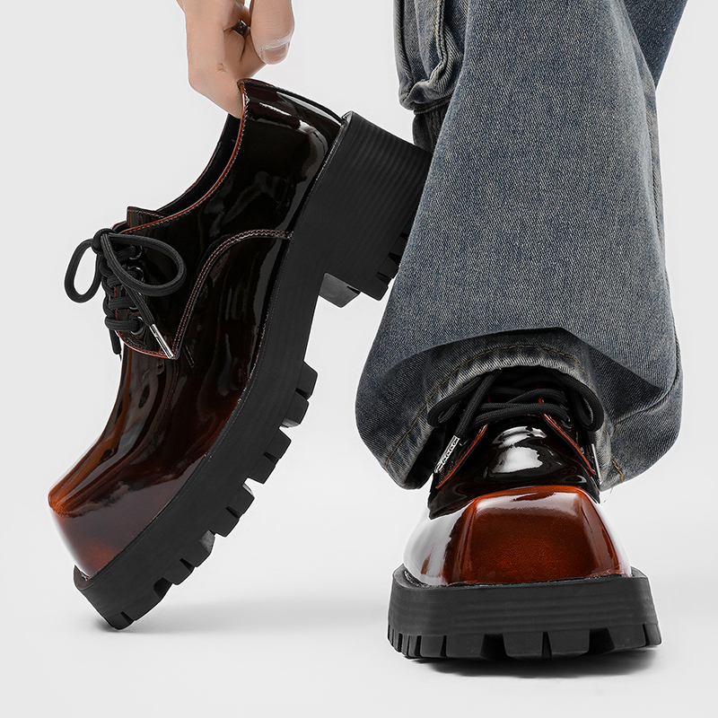 Men's thick soled leather shoe - Leatherwork Designs 评论和价格