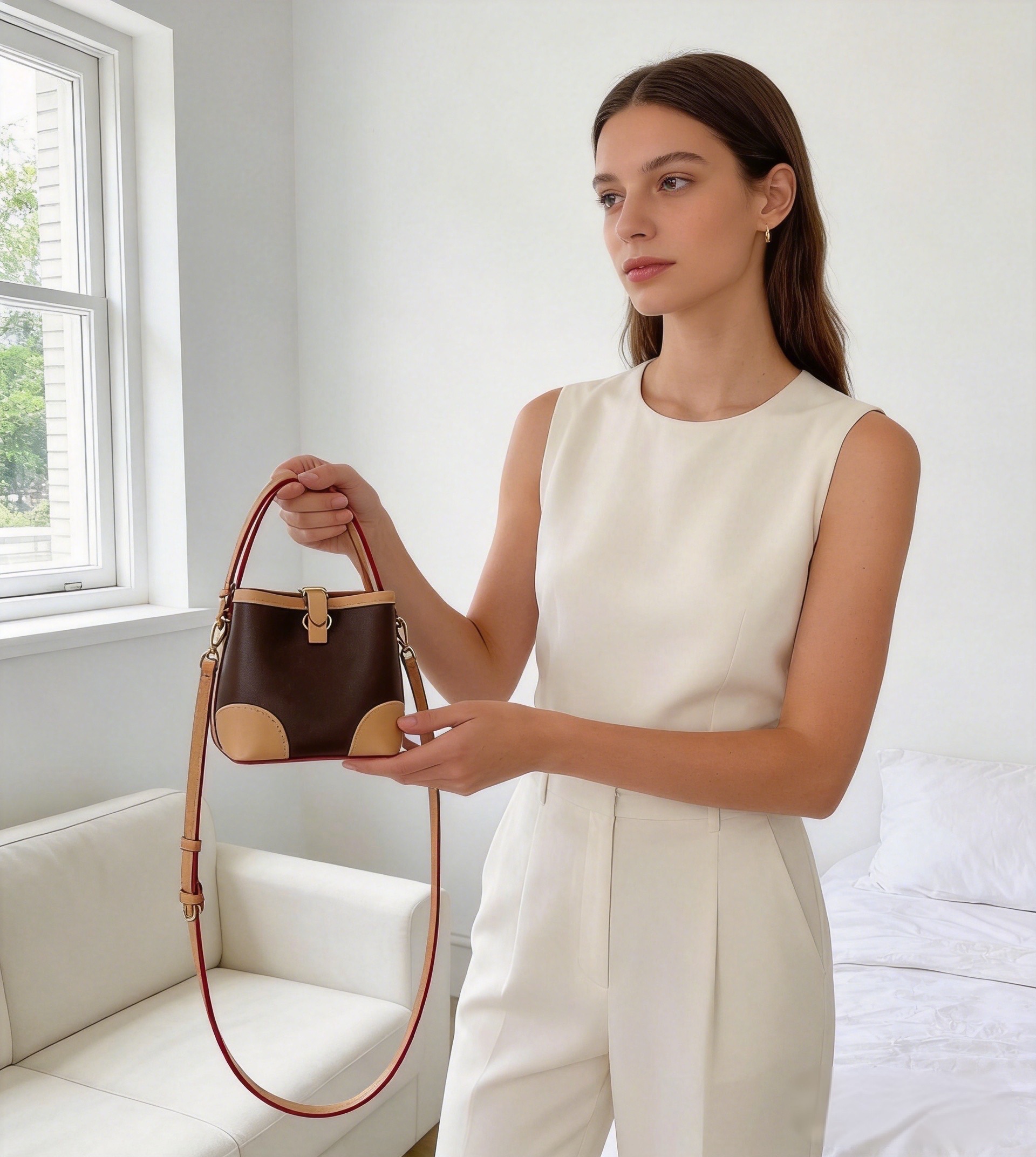 Premium PU Leather Top Handle  - Leatherwork Hardware 评论和价格