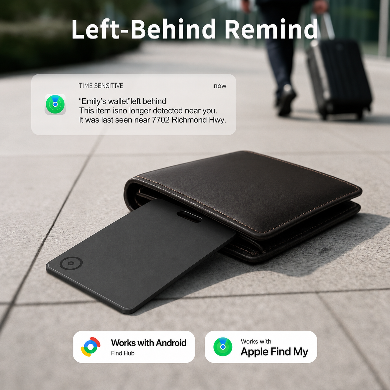 Wallet Tracker Card with Leath - Leather Work In My Area 评论和价格