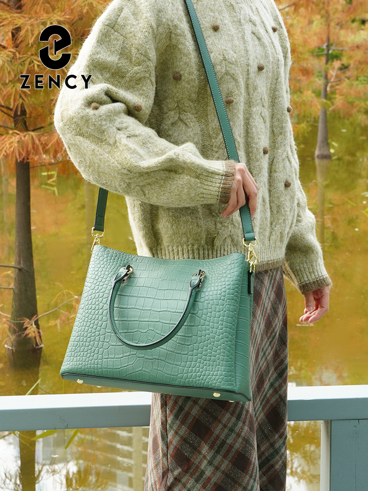 Zency Women's Genuine Leather  - Leather Work Handbags For Women 评论和价格