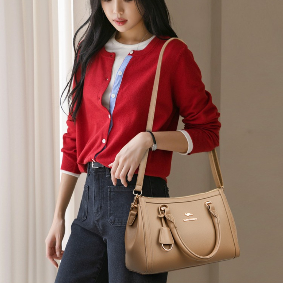 Kangaroo Brand Soft Pu Leather - Leather Work Handbags For Women 评论和价格