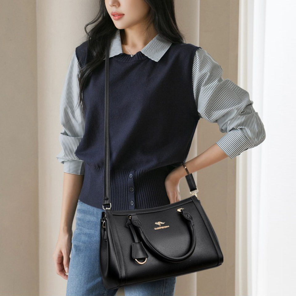 Kangaroo Brand Soft Pu Leather - Leather Work Handbags For Women 评论和价格