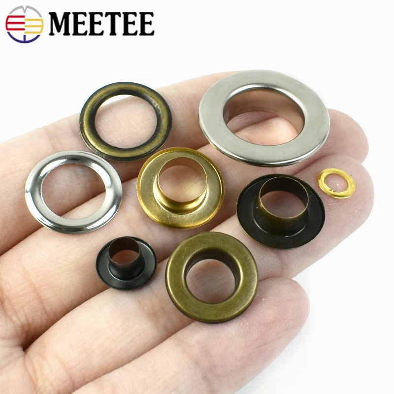50Pcs 3.5-15mm Metal Eyelet O  - Leatherwork Hardware 评论和价格