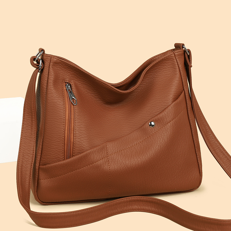 Women's PU Leather Crossbody B - Leather Work Handbags For Women 评论和价格