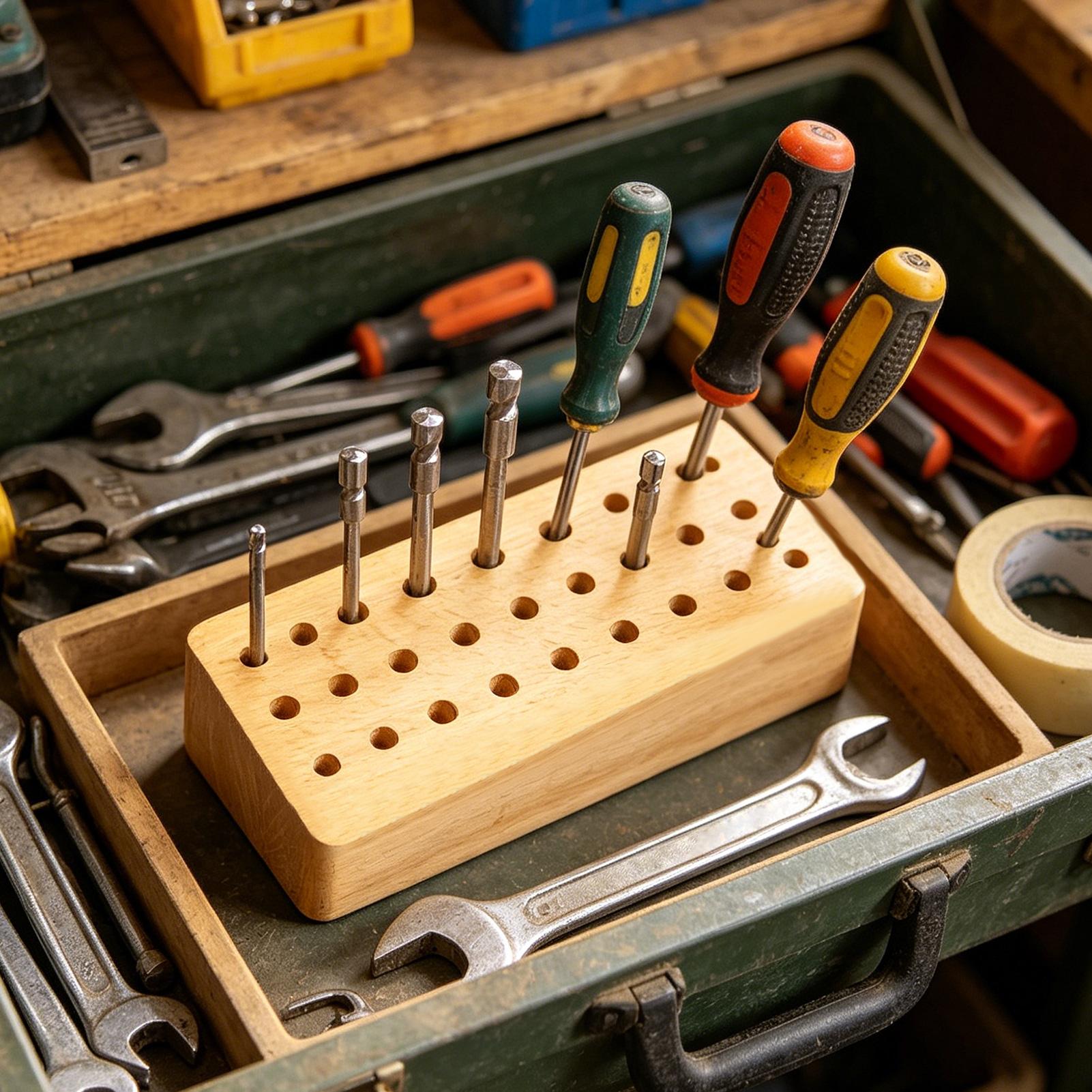 Leather Tool Holder 30-Hole Wo - Leatherwork Hobby 评论和价格