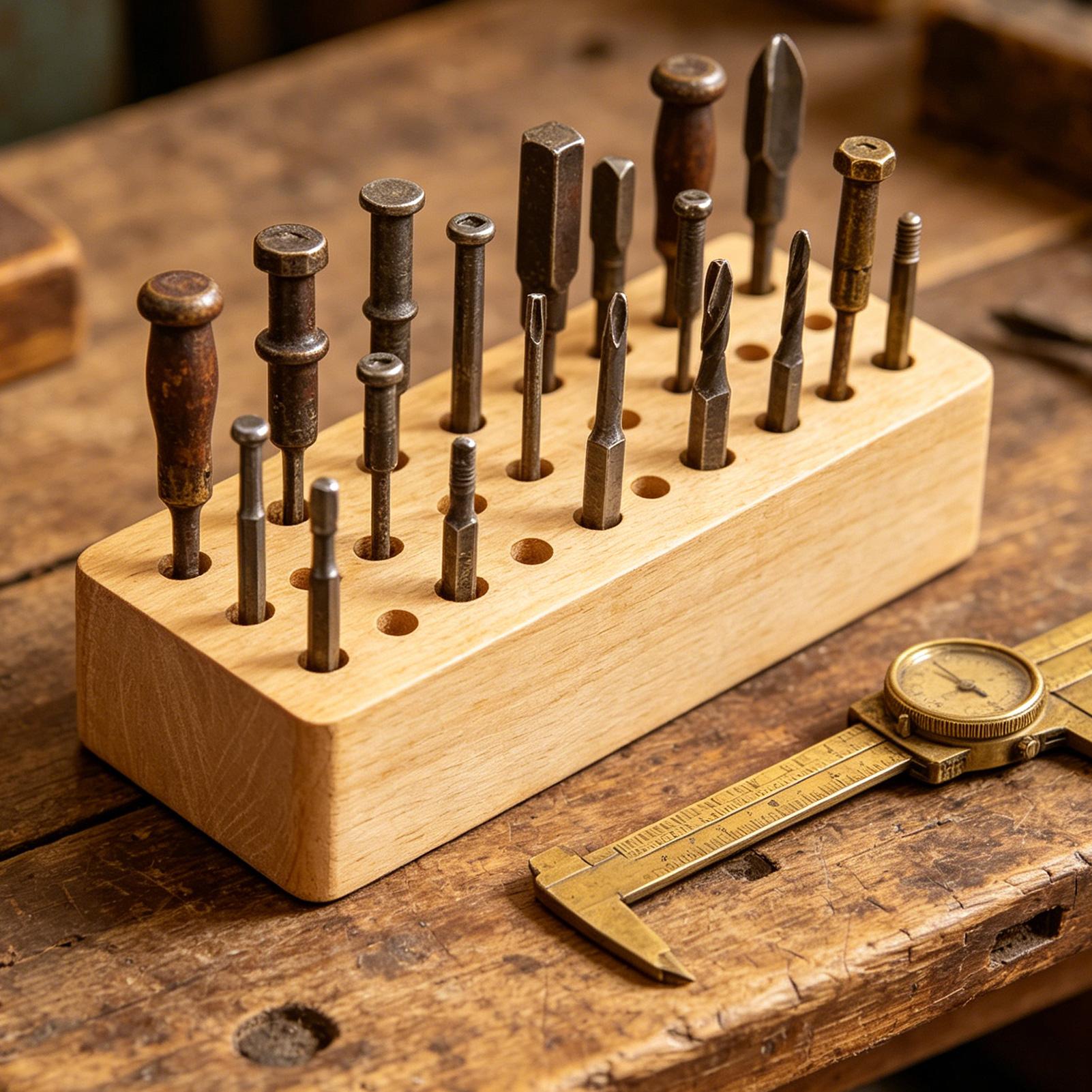 Leather Tool Holder 30-Hole Wo - Leatherwork Hobby 评论和价格