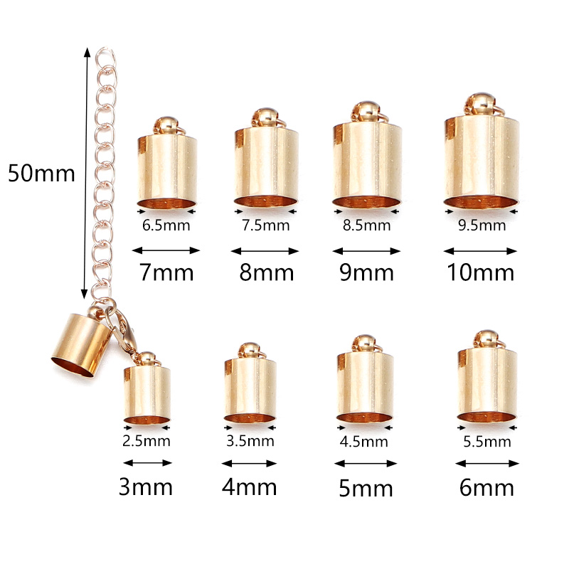 10Sets Leather Cord End Caps W - Leatherwork Beginner 评论和价格
