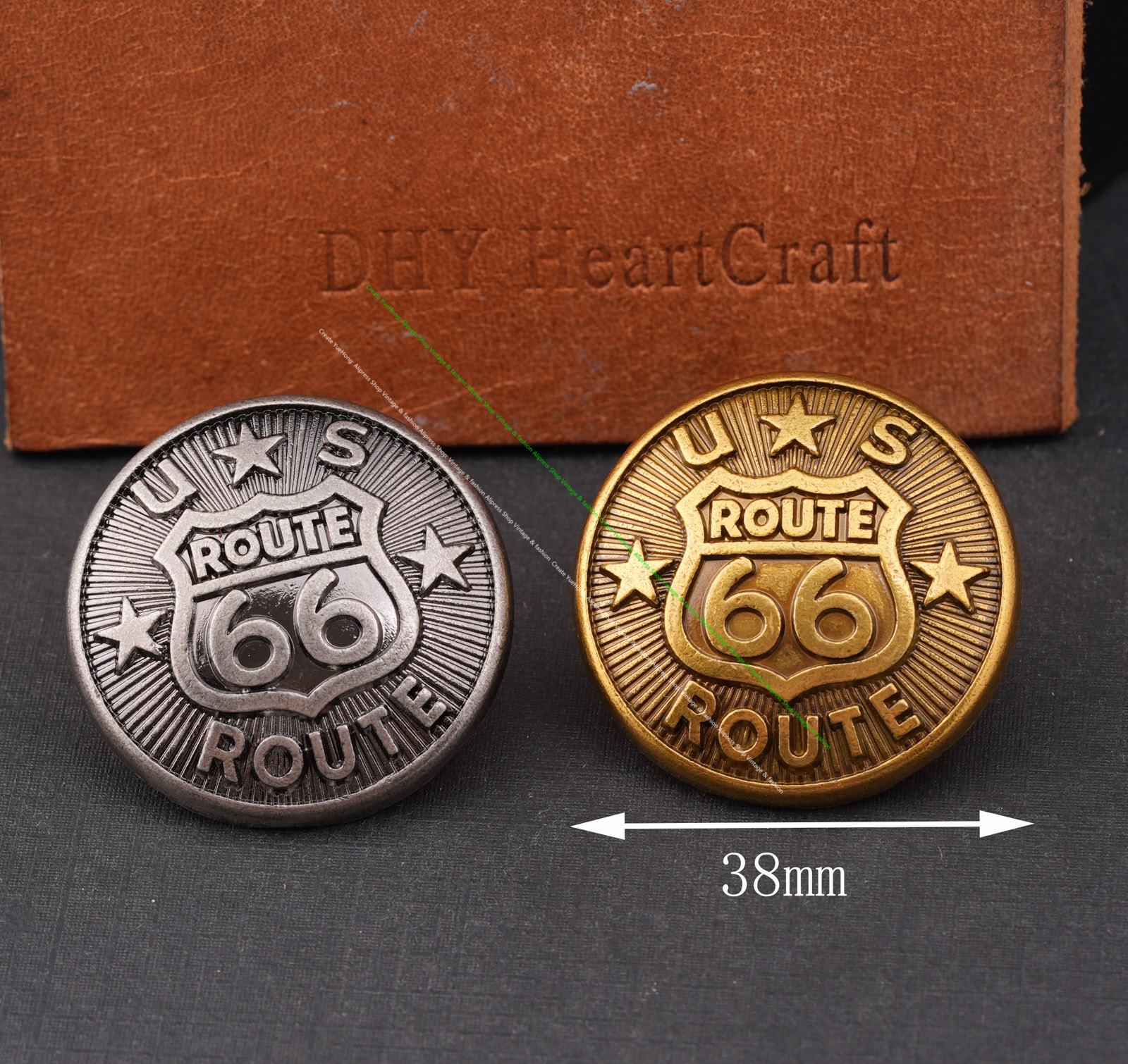 6Pcs 38Mm Vintage Silver Heavy - Leatherwork Hardware 评论和价格