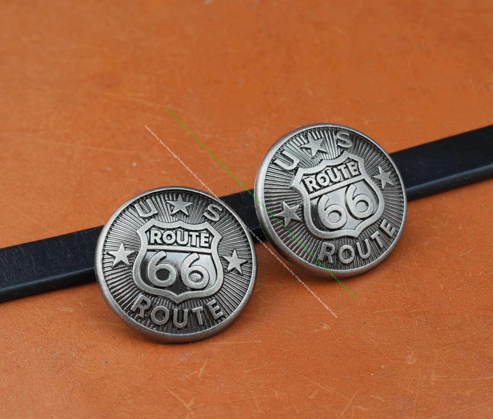 6Pcs 38Mm Vintage Silver Heavy - Leatherwork Hardware 评论和价格