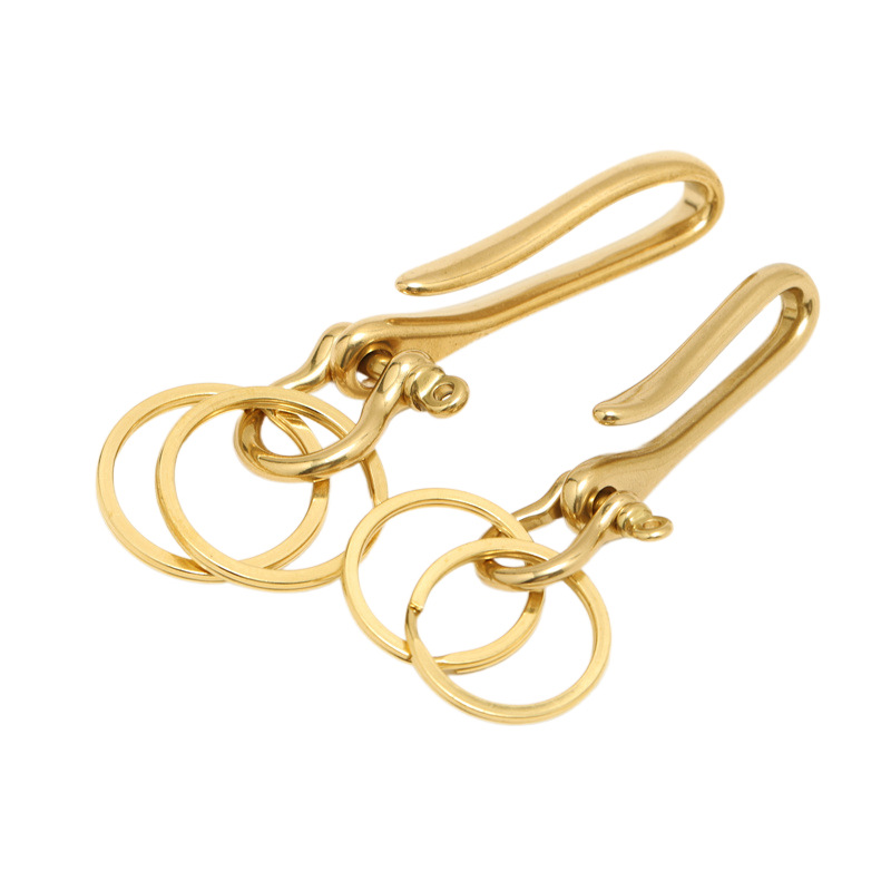Brass Cloth Hook U-Shaped Key  - Leatherwork Hardware 评论和价格