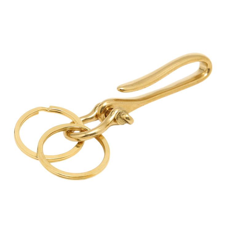 Brass Cloth Hook U-Shaped Key  - Leatherwork Hardware 评论和价格
