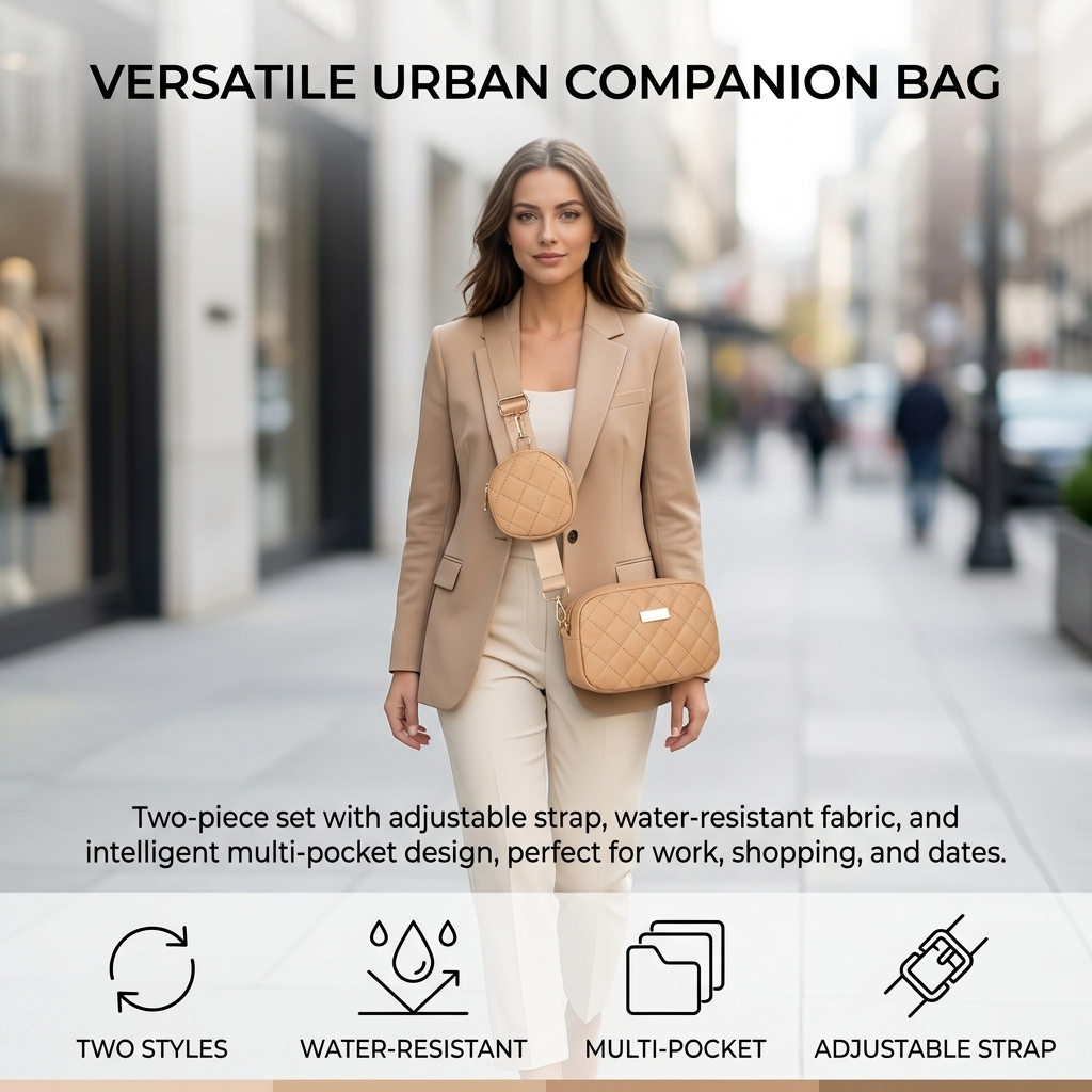 Commuter Crossbody Bag Set Wat - Leather Work Handbags For Women 评论和价格