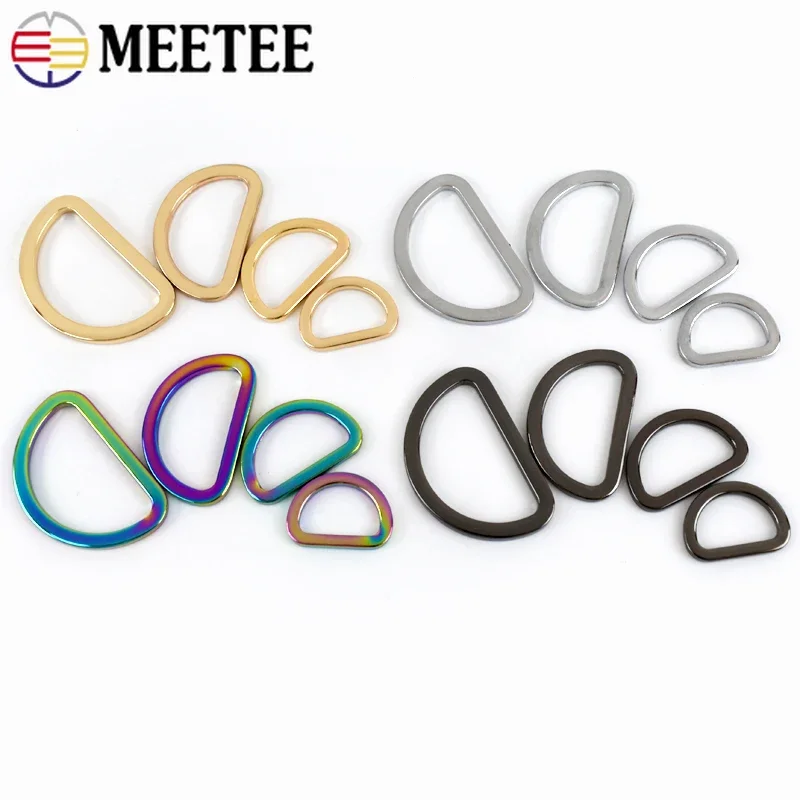 50Pcs 16-38mm D Rings Metal Bu - Leatherwork Hardware 评论和价格