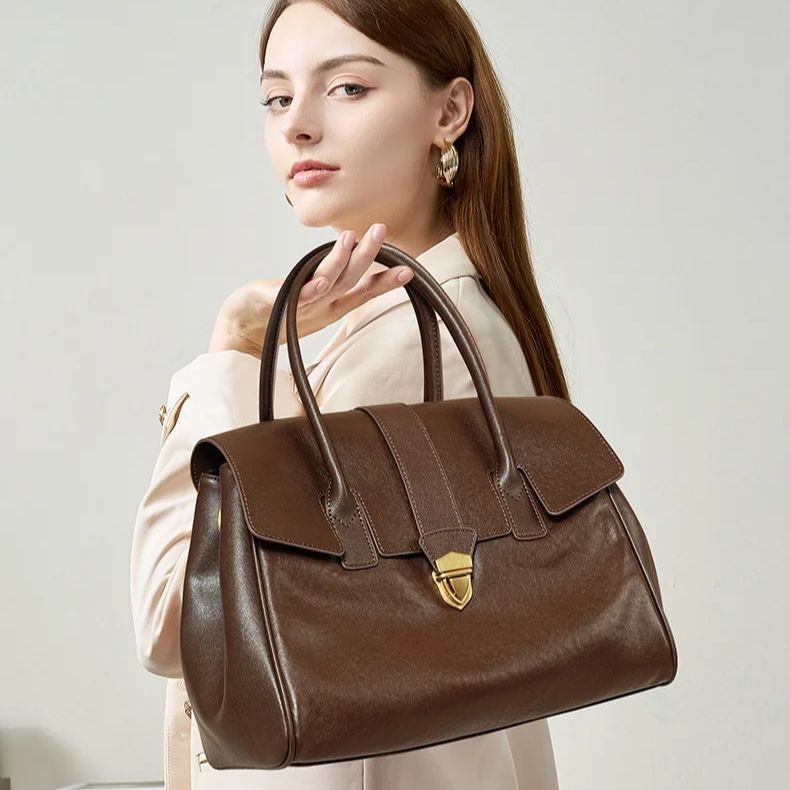 Women's Leather Briefcase: Cro - Leather Work Japan 评论和价格