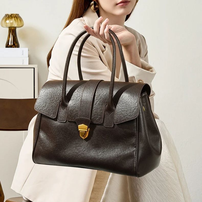 Women's Leather Briefcase: Cro - Leather Work Japan 评论和价格