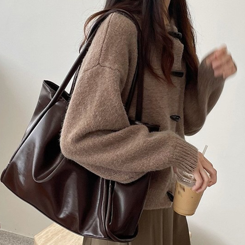 2026 Women New Vintage Shoulde - Leather Work Handbags For Women 评论和价格