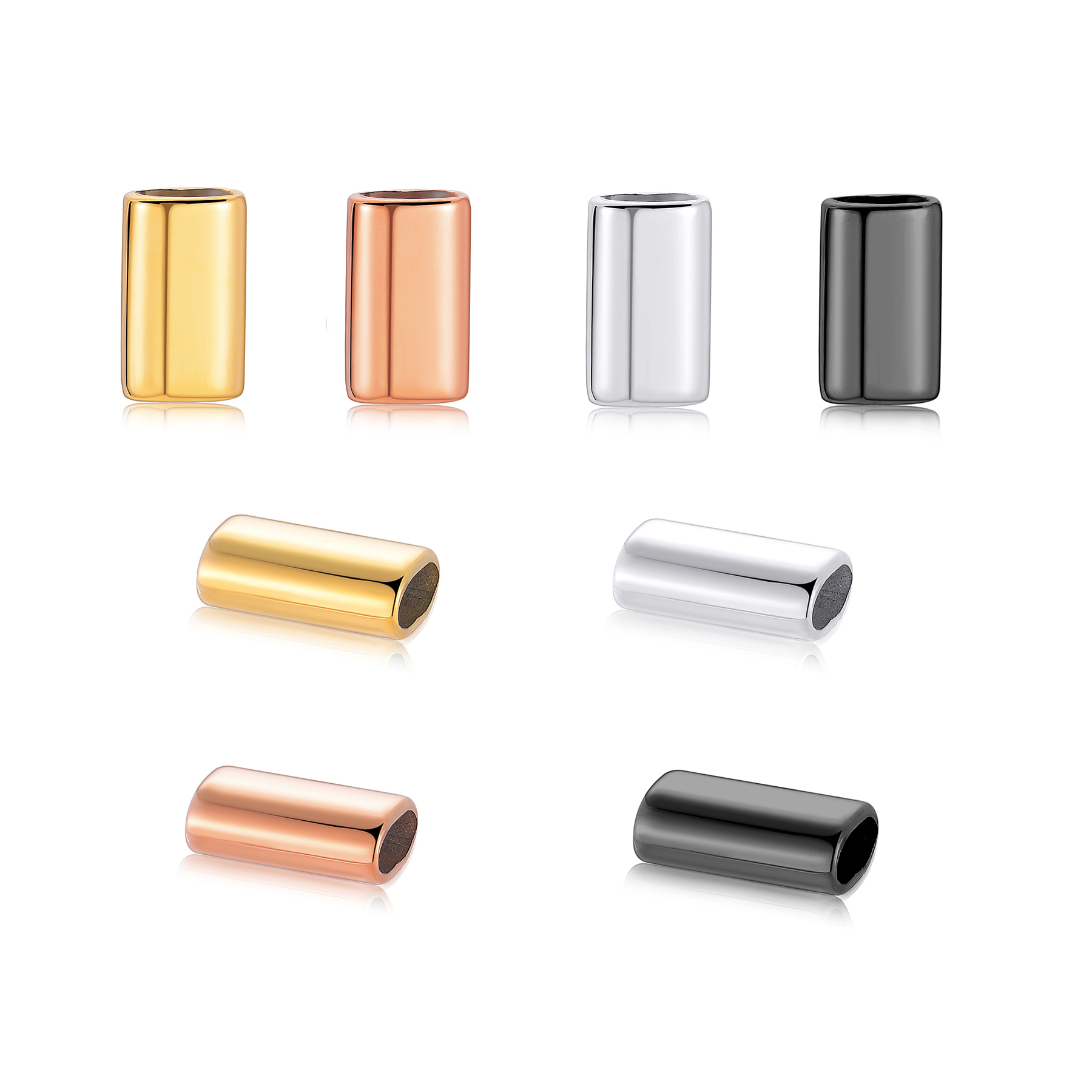 6PCS Stainless Steel Charm Sli - Leatherwork Beginner 评论和价格