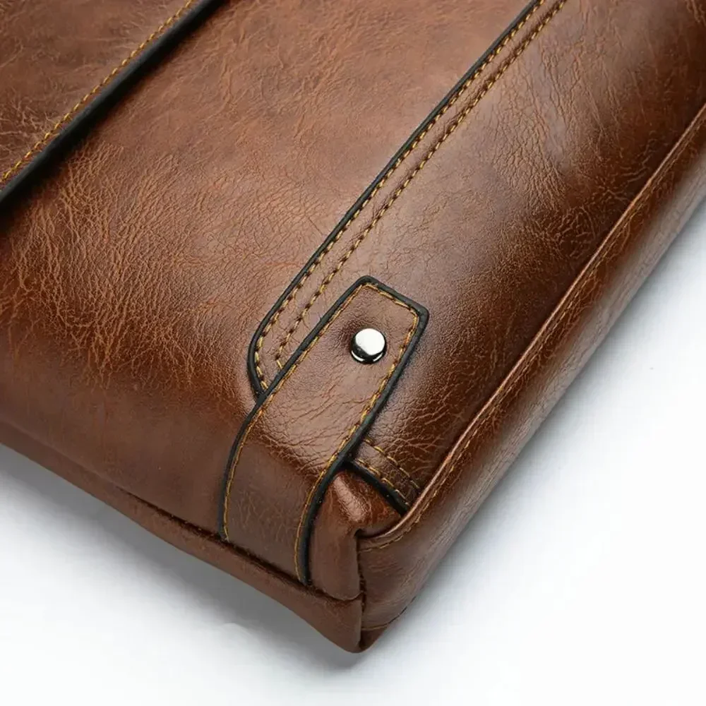 Briefcase For Men PU Leather T - Leatherwork Designs 评论和价格