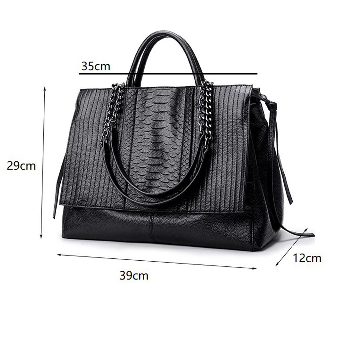 Elegant Tote Bag With Zipper,  - Leather Work Handbags For Women 评论和价格