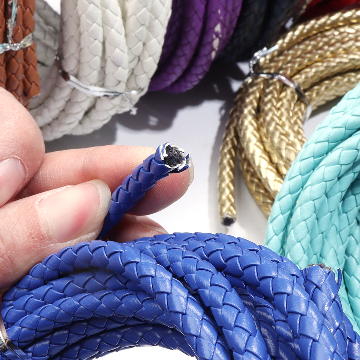 5 Yards/lot 6/7mm Braided Leat - Leatherwork Beginner 评论和价格