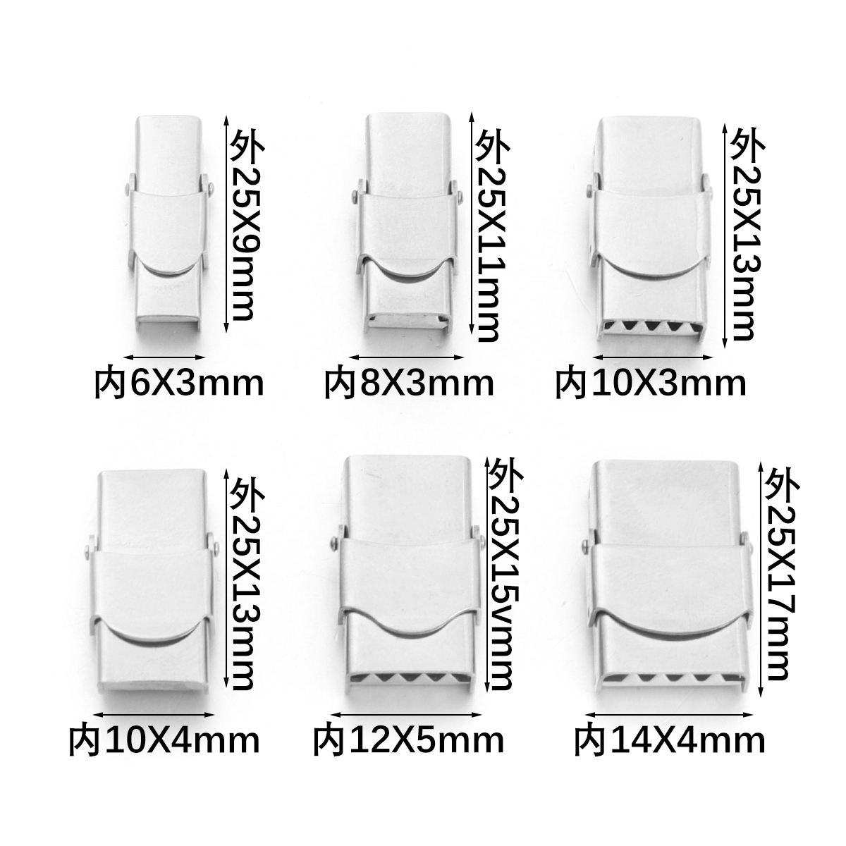 5Pcs Stainless Steel Clasp Cri - Leatherwork Beginner 评论和价格