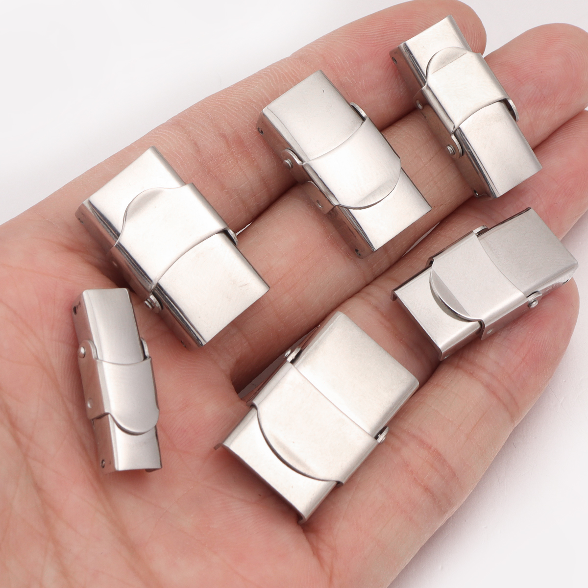 5Pcs Stainless Steel Clasp Cri - Leatherwork Beginner 评论和价格