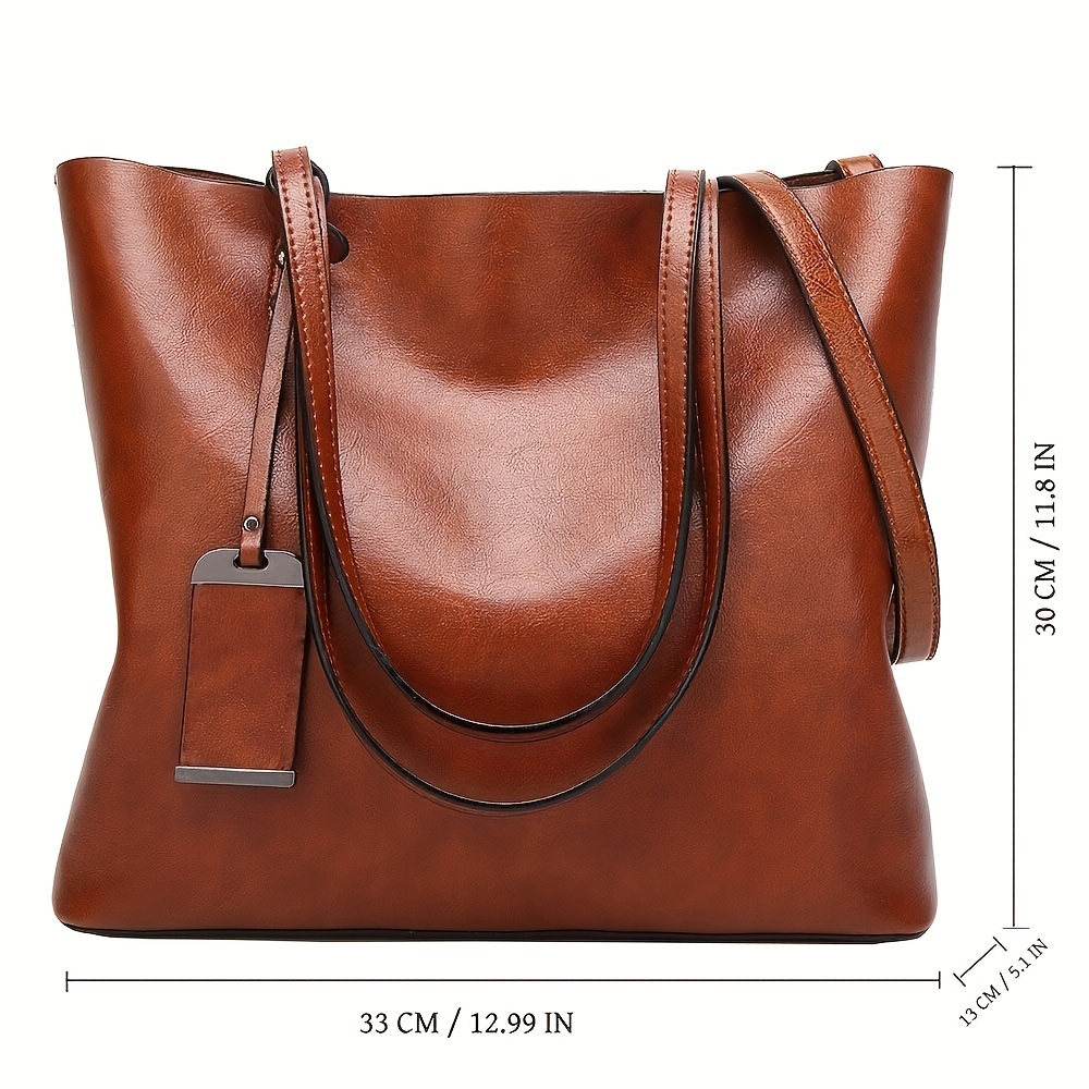 Fashionable Classic Retro Leat - Leather Work Handbags For Women 评论和价格