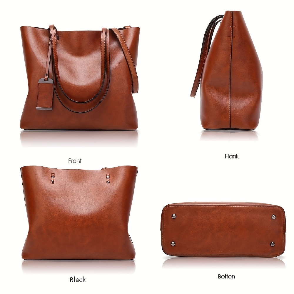 Fashionable Classic Retro Leat - Leather Work Handbags For Women 评论和价格